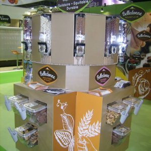 Meuble en carton pour vrac ou distributeurs