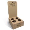 Présentoir de comptoir en carton recyclé, plv de comptoir.