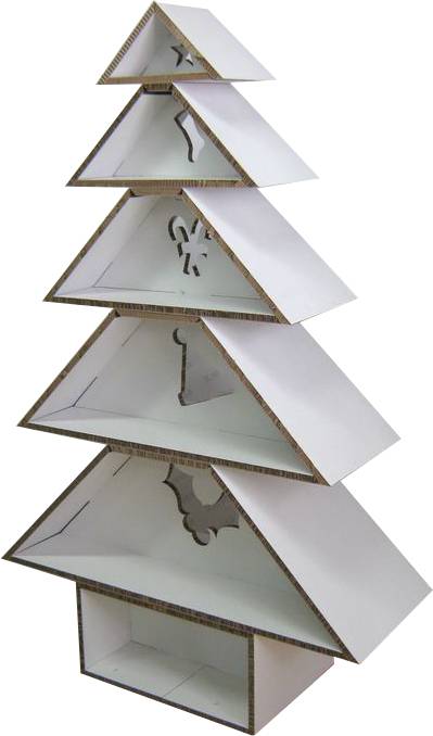 Présentoir festif en carton