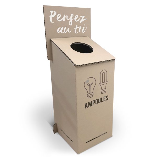 Grand bac de tri en carton recyclé bac-tri vêtement
