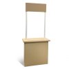 Comptoir en carton, stand dégustation Comptoir en carton recyclé