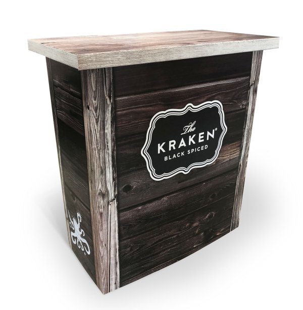 Stand de dégustation et comptoir en carton. Personnalisable et fabriqué en france stand de dégustation, comptoir en carton recyclable