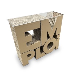 Comptoir en lettre carton