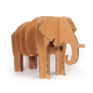 Eléphant en carton