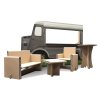 Food truck en carton + canapé et fauteuil en carton kit-mobilier-food-truck