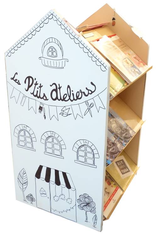 Présentoir de documents en carton