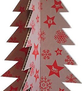 Sapin de noël en carton